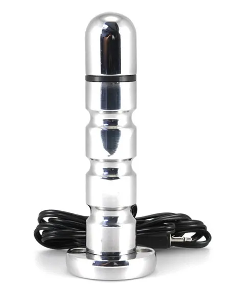 Elektro-Sex: Analdildo mit Rillen, bipolar Elektro-Sex: Analdildo mit Rillen, bipolar