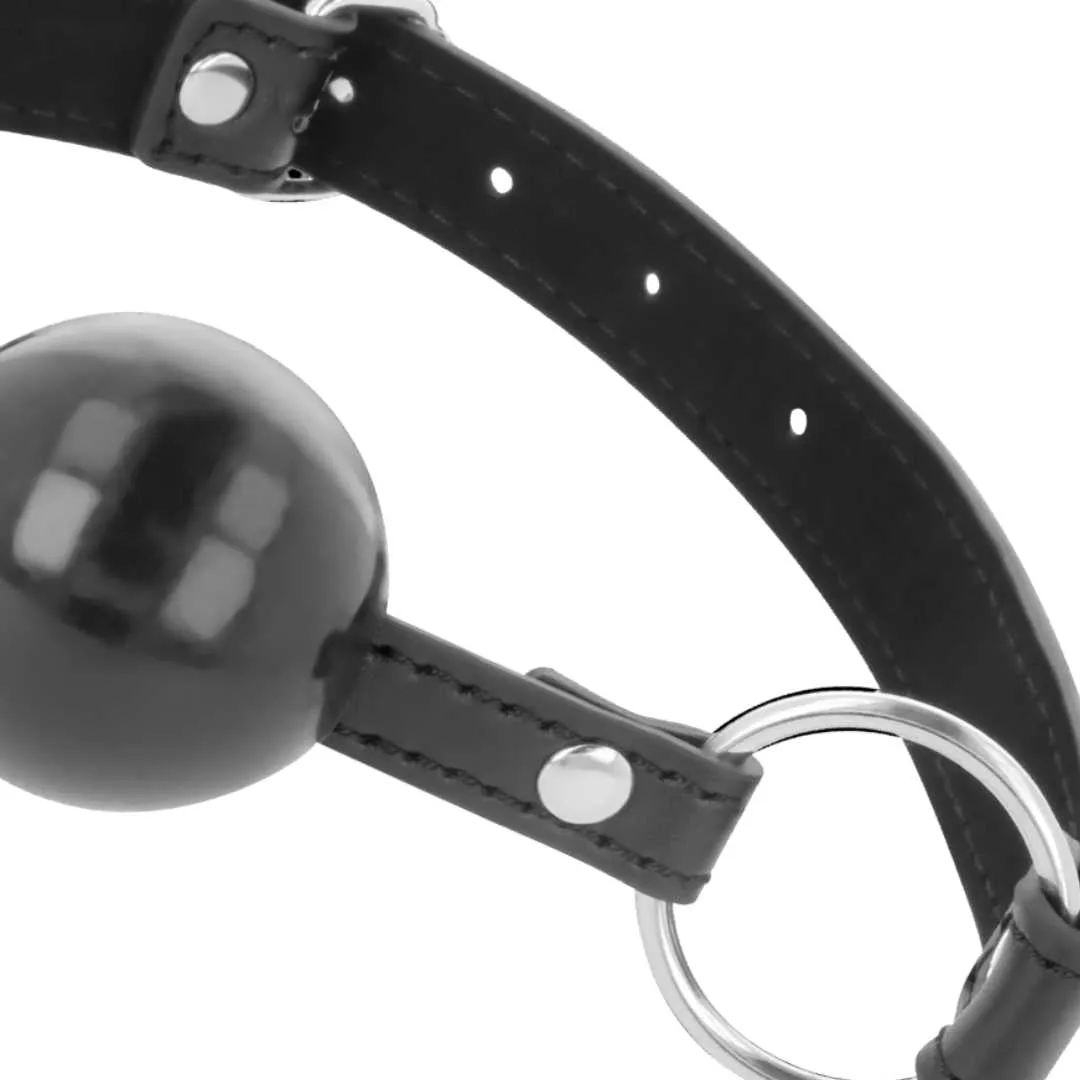 Ballknebel mit benähten Riemen – Bild 3