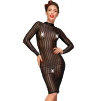 Noir Handmade: Langarm-Kleid F182, schwarz (L) Noir Handmade: Langarm-Kleid F182, schwarz (L)