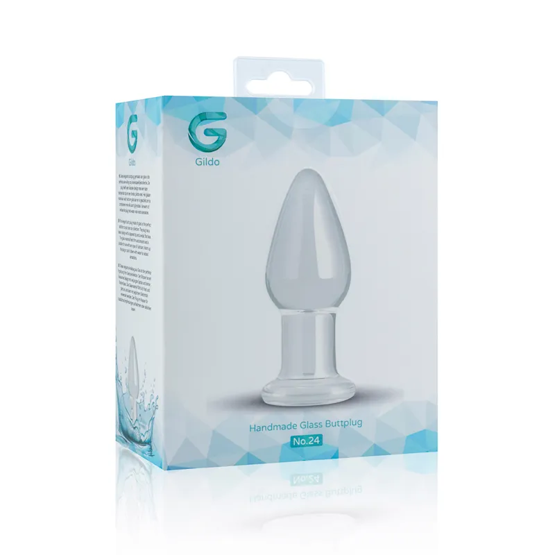 Gildo »Transparent« Analplug aus Glas - 9.4cm – Bild 4