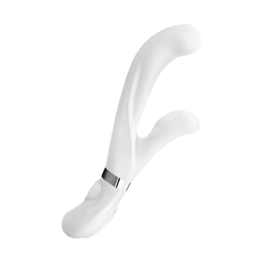 Aufladbarer Design-Rabbit aus Silikon, 20,5 cm Aufladbarer Design-Rabbit aus Silikon, 20,5 cm