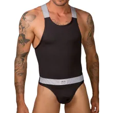 Eros Veneziani Cool Boy: Stringbody, schwarz (S/M) Eros Veneziani Cool Boy: Stringbody, schwarz (S/M)