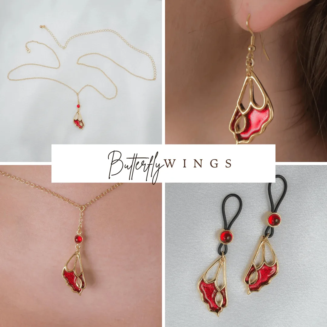 Sylvie Monthulé - Set 2 Schmetterlingsflügel | Gold Größe L – Bild 2