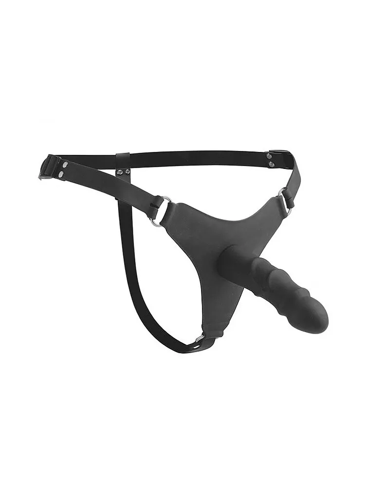 Strap U Elevate: Silikon-Strap-On mit Dildo, schwarz Strap U Elevate: Silikon-Strap-On mit Dildo, schwarz