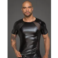 Noir Handmade: Wetlook-Netz-Shirt H056, schwarz (XXL) Noir Handmade: Wetlook-Netz-Shirt H056, schwarz (XXL)