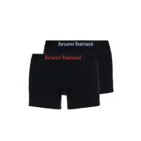 Bruno Banani Flowing: Short 2er Pack, schwarz/weiß/rot (XL) Bruno Banani Flowing: Short 2er Pack, schwarz/weiß/rot (XL)