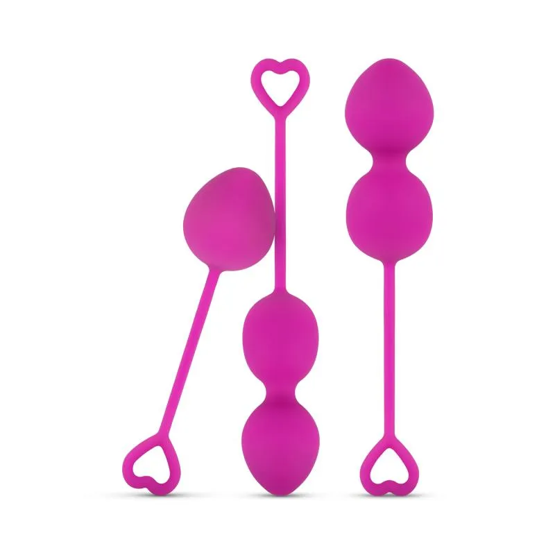 Gewichtetes Kegelball-Set – Fuchsia – Bild 2