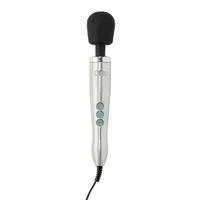 Doxy Die Cast Wand: Massage-Vibrator, silber/schwarz Doxy Die Cast Wand: Massage-Vibrator, silber/schwarz