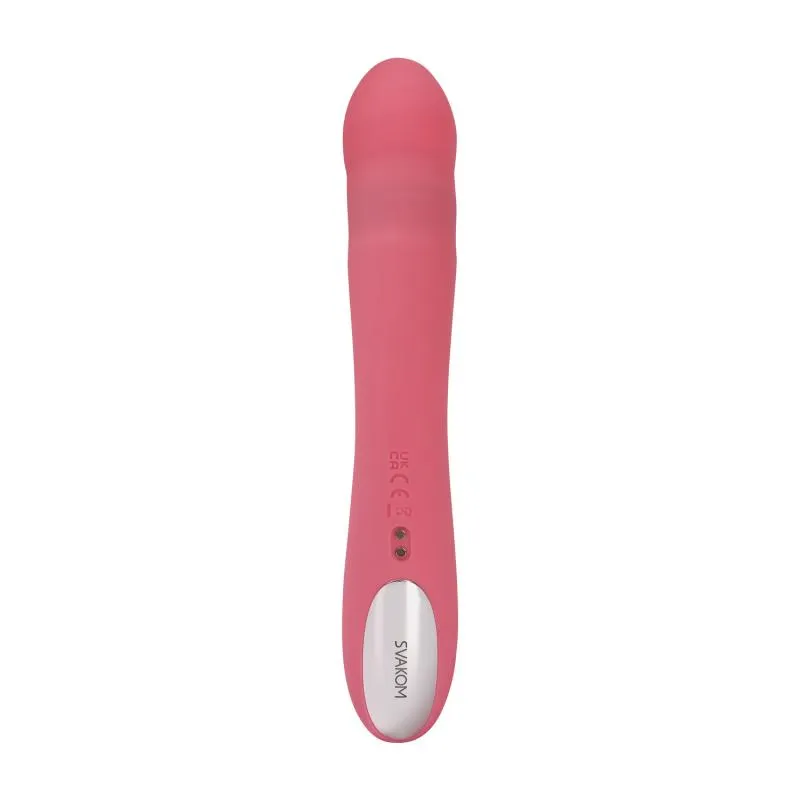 SVAKOM - Avery Stoßender Rabbit Vibrator - Erdbeerrosa – Bild 4