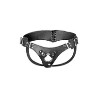 Strap U Bodice: Strap-On Harness mit Schnürung, schwarz Strap U Bodice: Strap-On Harness mit Schnürung, schwarz