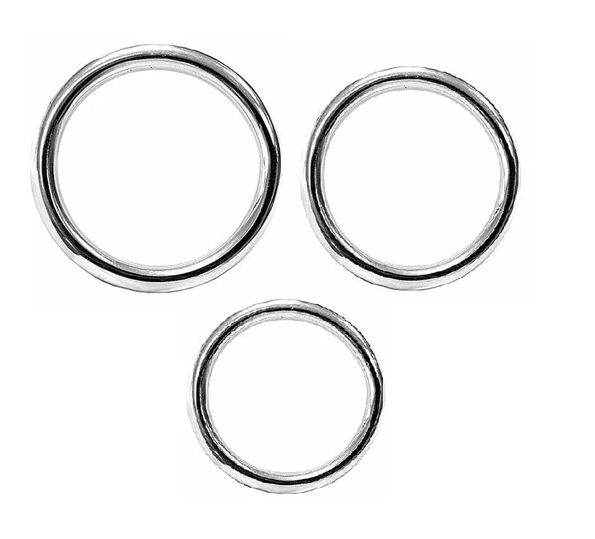 Stainless Steel 3 Ring Set 45mm, 50mm, 55mm Rings Stainless Steel 3 Ring Set 45mm, 50mm, 55mm Rings