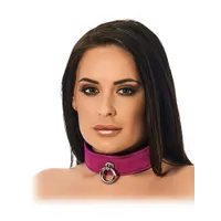 Velourleder-Halsfessel, pink Velourleder-Halsfessel, pink