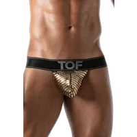 Herren Stringless Tanga schwarz gold Herren Stringless Tanga schwarz gold