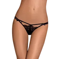 schwarzer Doppel String schwarzer Doppel String