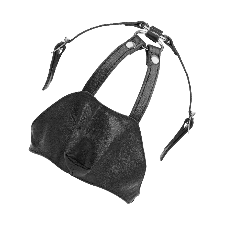 Leder-Maulkorb mit Riemen Leder-Maulkorb mit Riemen