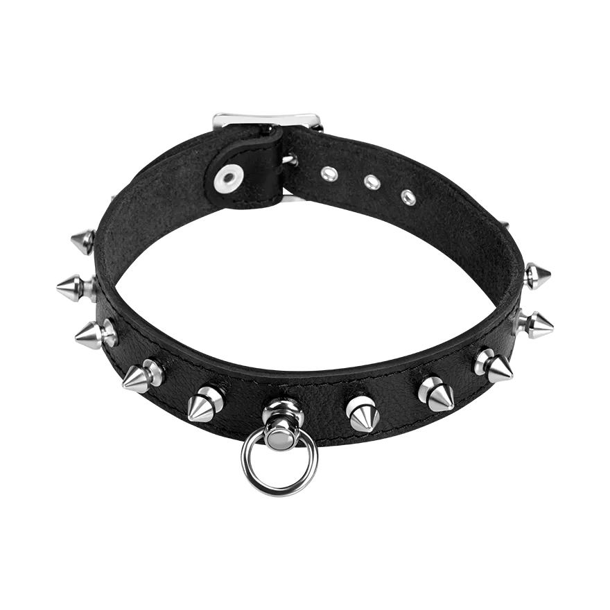 Leder-Halsband mit Killernieten Leder-Halsband mit Killernieten