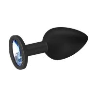 Silikon-Analdildo mit Kristall, S, 7 cm Silikon-Analdildo mit Kristall, S, 7 cm