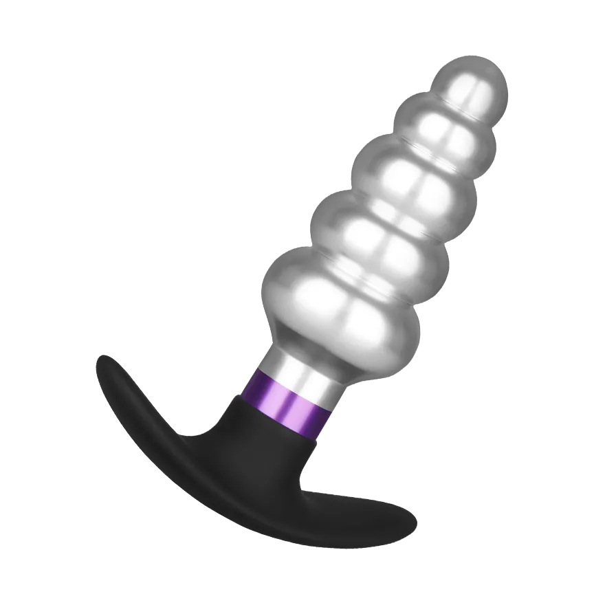 Edelstahl-Analplug mit Silikonbasis, 10,5 cm Edelstahl-Analplug mit Silikonbasis, 10,5 cm