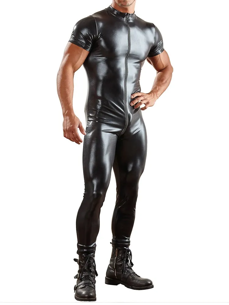 Wetlook-Overall, schwarz (XL) Wetlook-Overall, schwarz (XL)