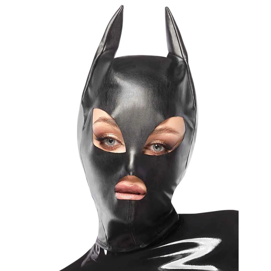 Kopfmaske Im Catwoman-Look Kopfmaske Im Catwoman-Look