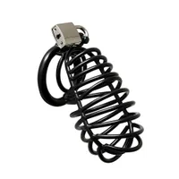 Metal Male Chastity Device: Metall Penis-Keuschheitskäfig, schwarz Metal Male Chastity Device: Metall Penis-Keuschheitskäfig, schwarz