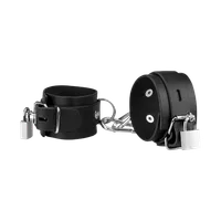 Leder-Handfesseln mit Schloss Leder-Handfesseln mit Schloss