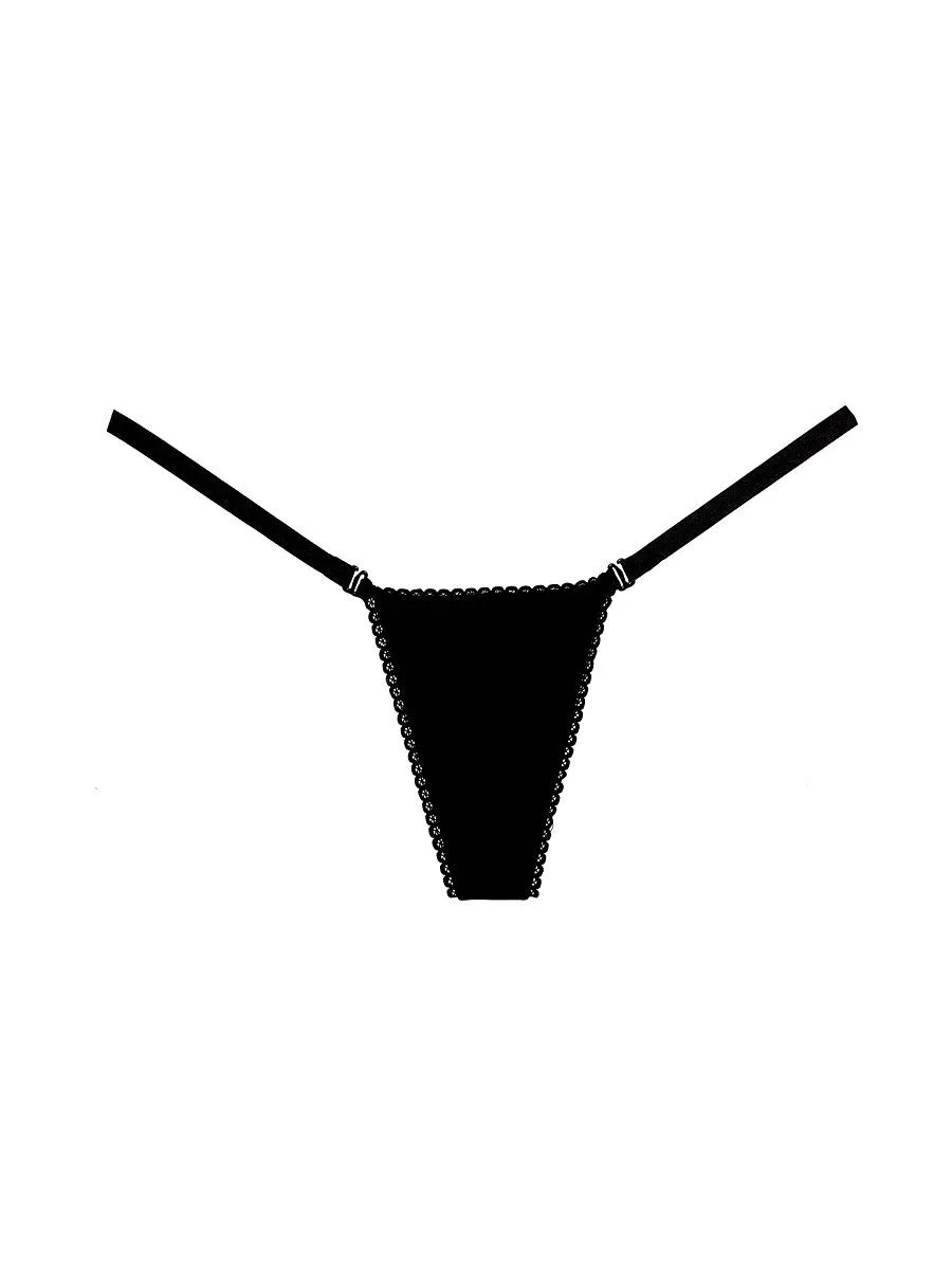 Adore Between The Sheets Velvet: G-String, schwarz (One Size) Adore Between The Sheets Velvet: G-String, schwarz (One Size)