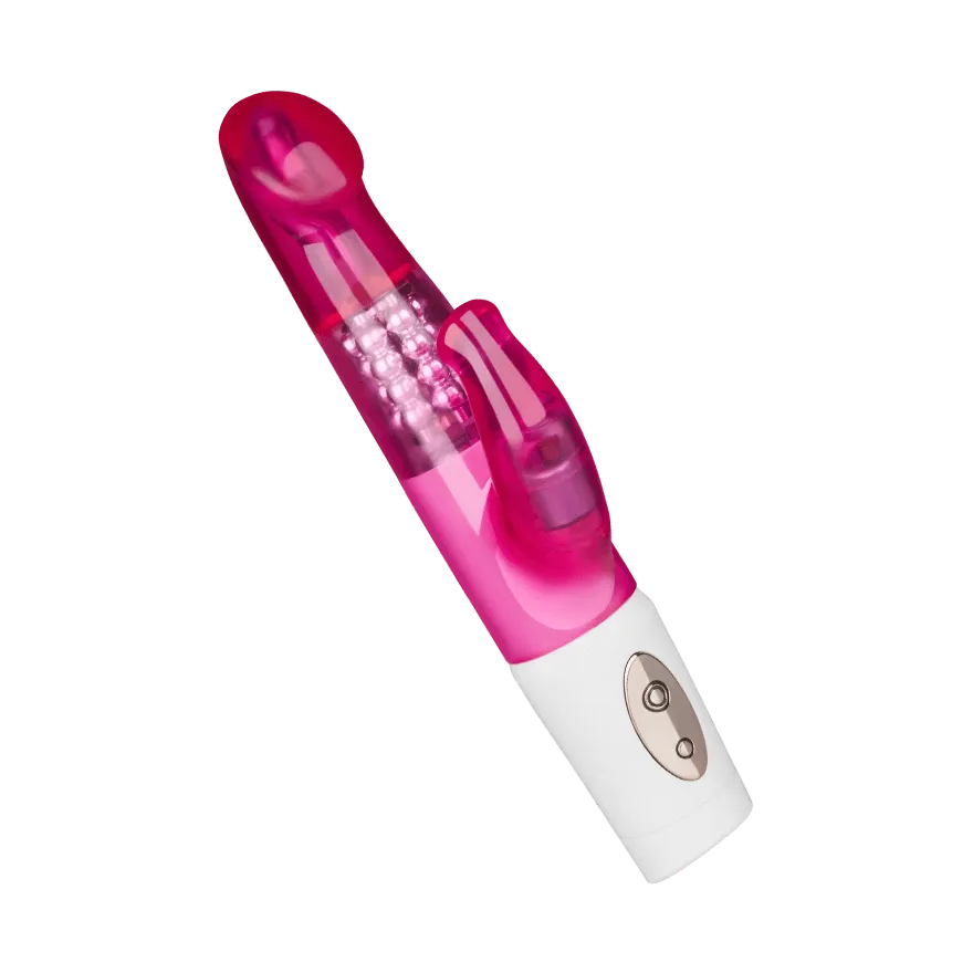 Perlenvibrator mit Klitorisreizer, 22 cm Perlenvibrator mit Klitorisreizer, 22 cm