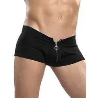 Male Power Nylon Lycra: Zipper Short, schwarz (L/XL) Male Power Nylon Lycra: Zipper Short, schwarz (L/XL)