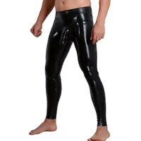 Latex-Leggings mit Penis-/Hodenhülle, schwarz (S) Latex-Leggings mit Penis-/Hodenhülle, schwarz (S)