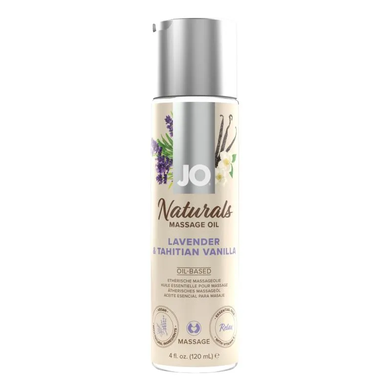 System JO - Naturals Massageöl Lavendel und tahitianische Vanille - 120 ml System JO - Naturals Massageöl Lavendel und tahitianische Vanille - 120 ml