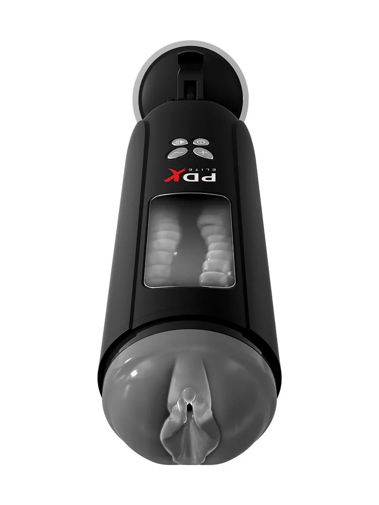 PDX Elite Ultimate Milker: Masturbator mit Akustik-Action, schwarz PDX Elite Ultimate Milker: Masturbator mit Akustik-Action, schwarz