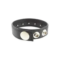 Leder-Penisriemen mit Innendornen, schwarz Leder-Penisriemen mit Innendornen, schwarz