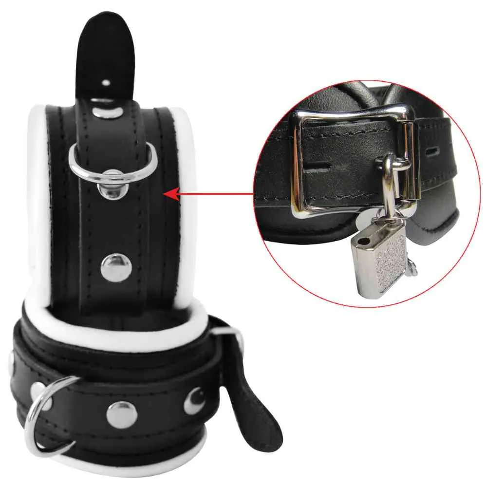 Leder-Handfessel abschließbar – Bild 3