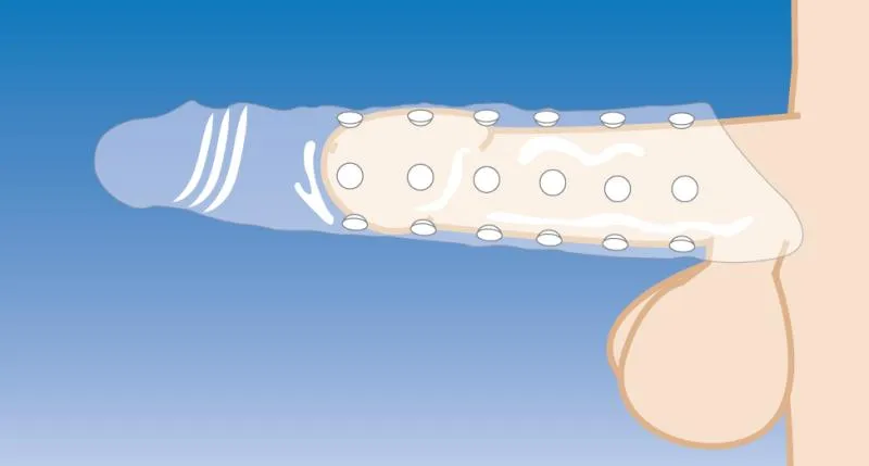 Size Matters verlängernde Penishülle mit innerer Noppenstruktur – Bild 5