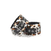 Velourleder-Fußfesseln, leo Velourleder-Fußfesseln, leo