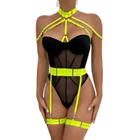 Strapsbody in schwarz neon Strapsbody in schwarz neon