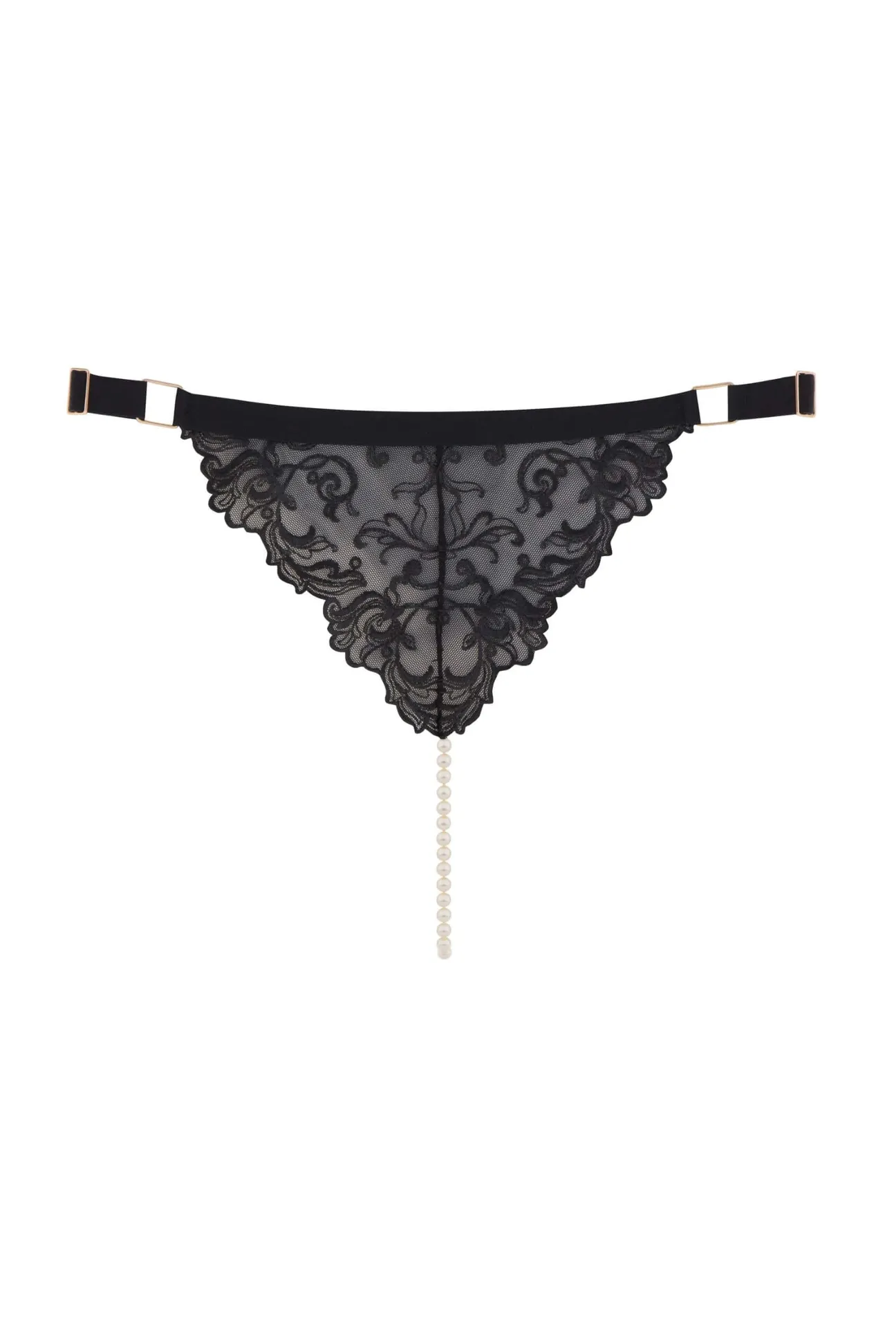 Bracli - Vienna G-String - Luxuriöse Perlenstring-Dessous Größe Plus Bracli - Vienna G-String - Luxuriöse Perlenstring-Dessous Größe Plus