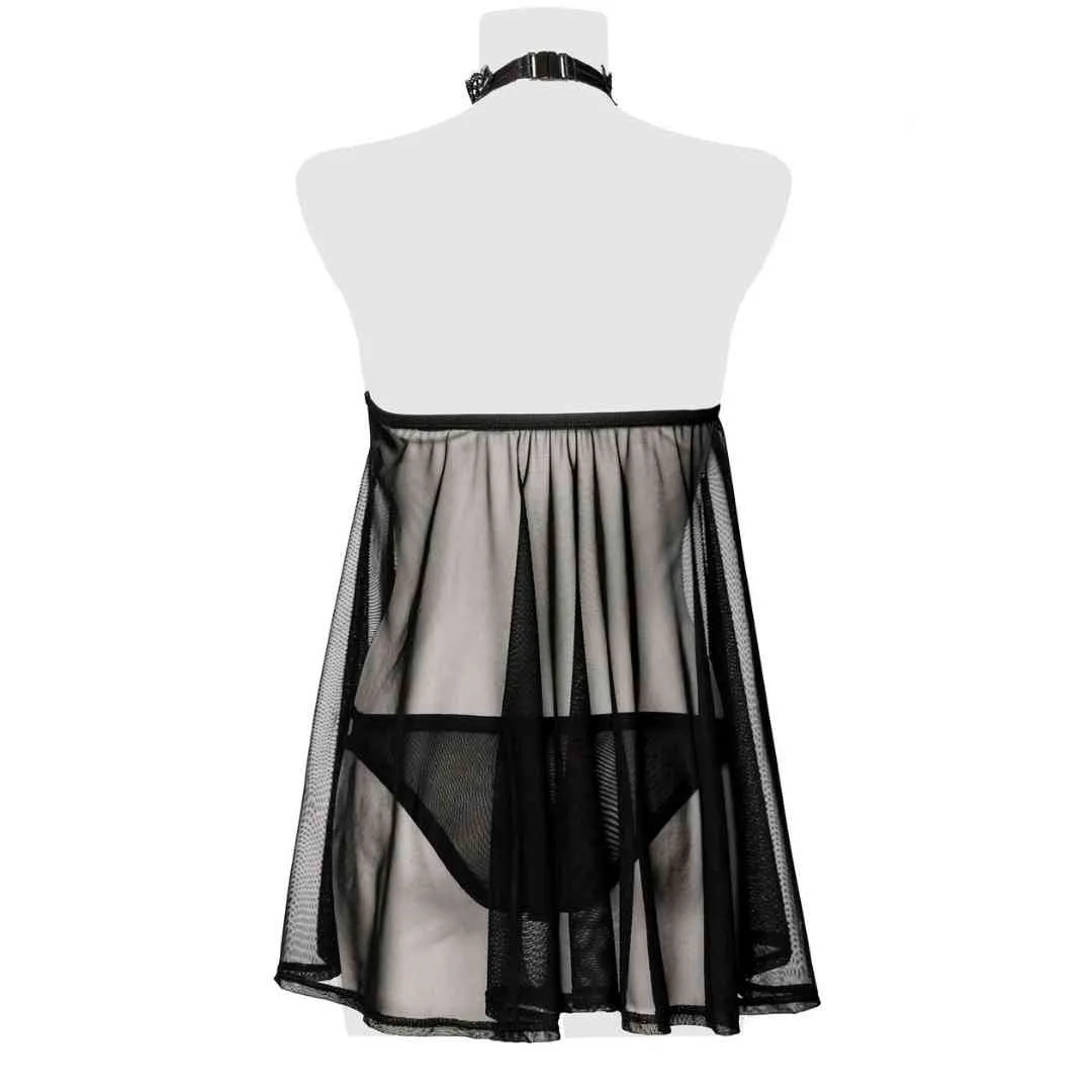 Negligé halb-lang mit Höschen – Bild 4