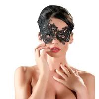 Venezianische Augenmaske mit asymmetrischer Stickerei Venezianische Augenmaske mit asymmetrischer Stickerei