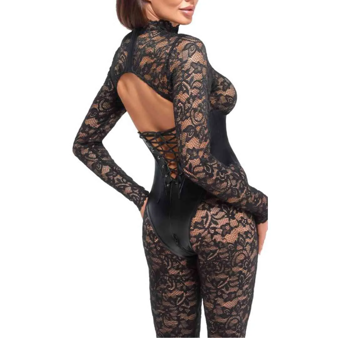 Overall mit Corsagen-Body im Wetlook – Bild 3