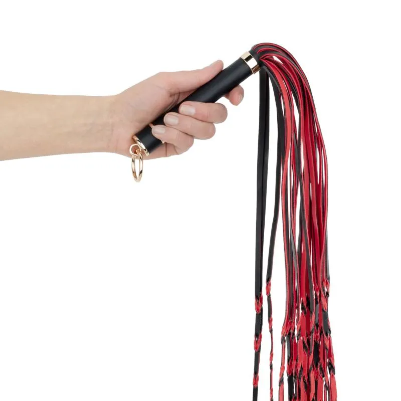 Fetish Collection - Flogger 64 cm - Rot und Schwarz – Bild 4