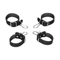 Hand- und Fußfesseln aus Leder, 6 Teile Hand- und Fußfesseln aus Leder, 6 Teile