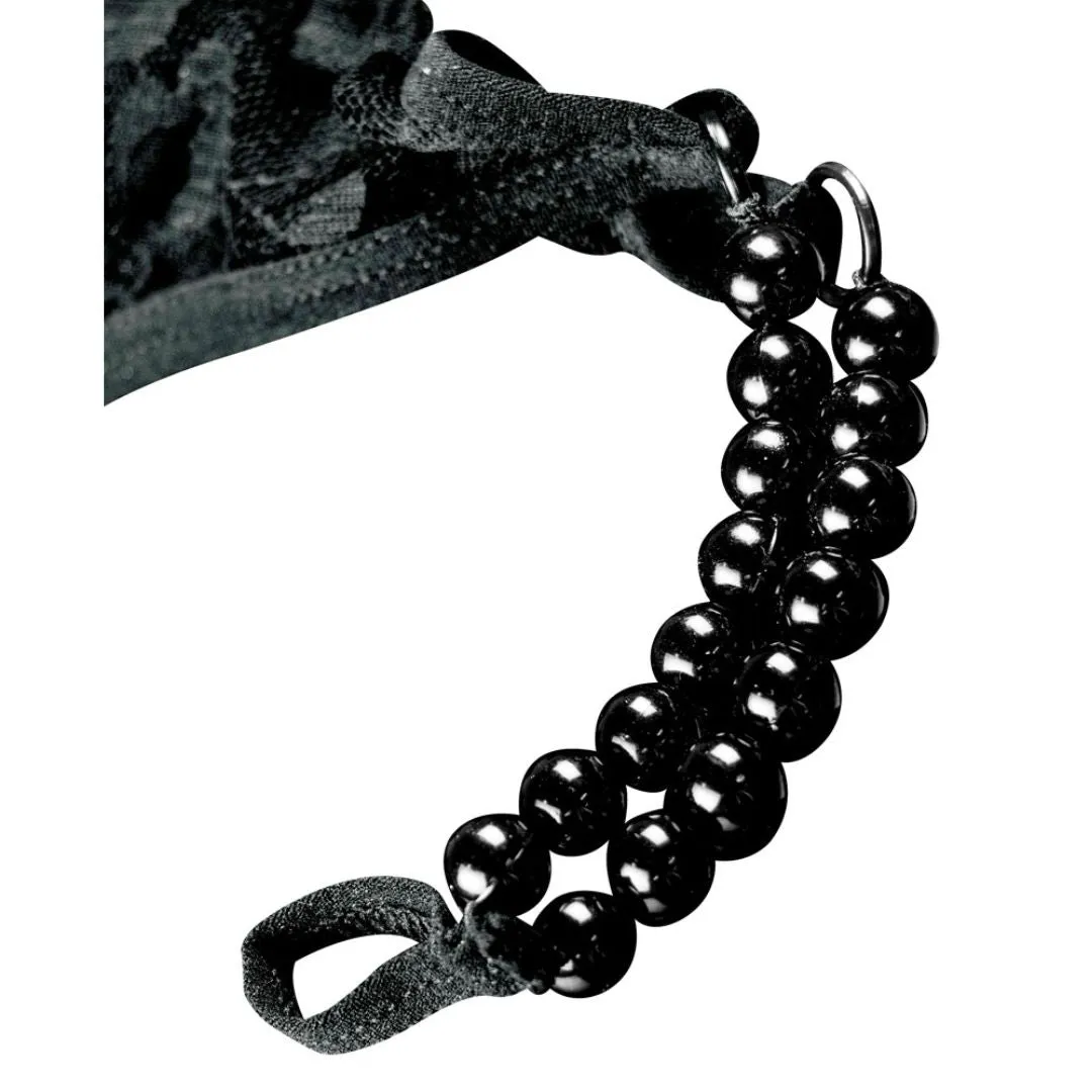 String mit Analplug und Doppel-Perlenkette – Bild 3