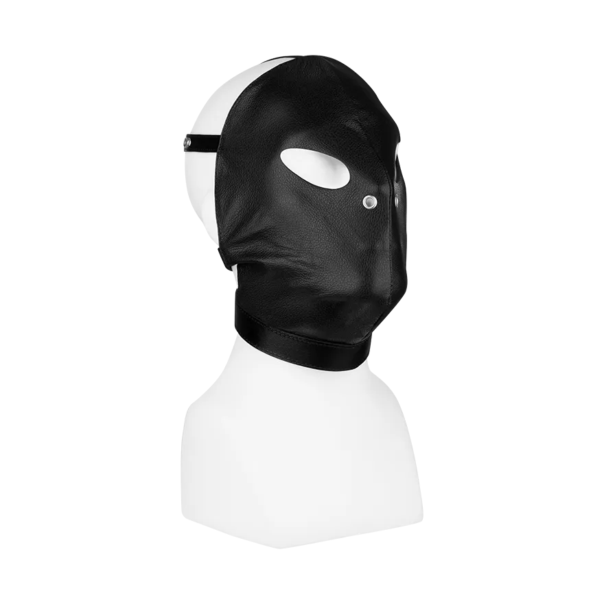 Henkersmaske aus Leder Henkersmaske aus Leder