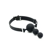 Silikon-Plugknebel, schwarz Silikon-Plugknebel, schwarz