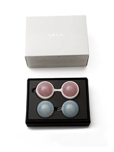 Lelo Luna Beads: Liebeskugel-Set, hellblau/rosa Lelo Luna Beads: Liebeskugel-Set, hellblau/rosa
