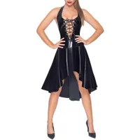 Neckholder-Kleid aus Lack Neckholder-Kleid aus Lack