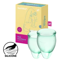 Satisfyer Feel Confident - Menstrual Cup Set, 15 & 20 ml Satisfyer Feel Confident - Menstrual Cup Set, 15 & 20 ml