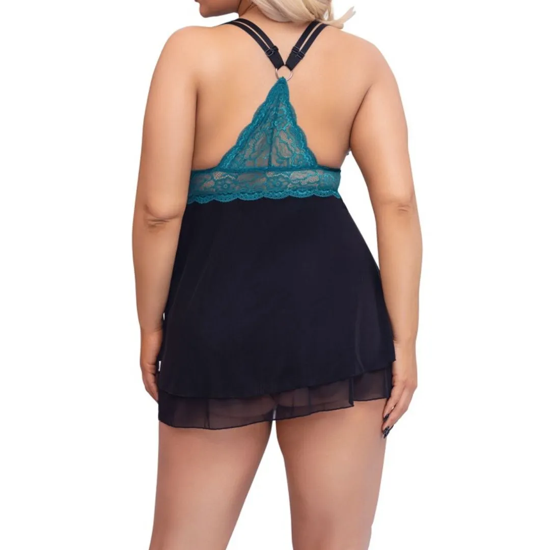 Babydoll in Zweiteiler-Optik – Bild 3